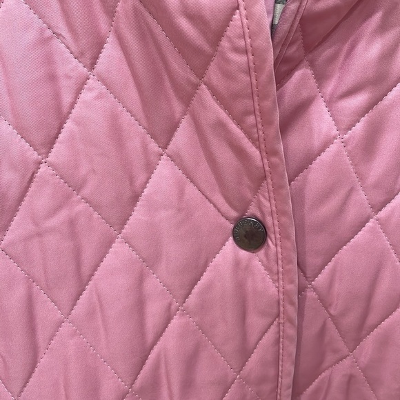 ⭐️Burberry Pink Quilted Jacket—GREAT! Burberry Plaid Inside—Preppy! Excl. Cond! - Picture 11 of 15